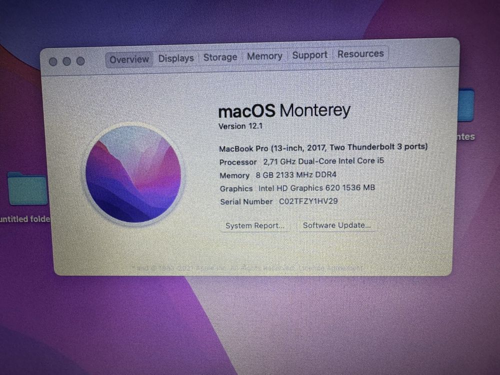 Hp 250 G6 MacOS 256GB