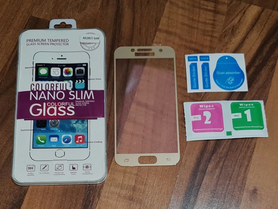 Folie sticla full cover originala SuperGlass Samsung Galaxy A3 2017