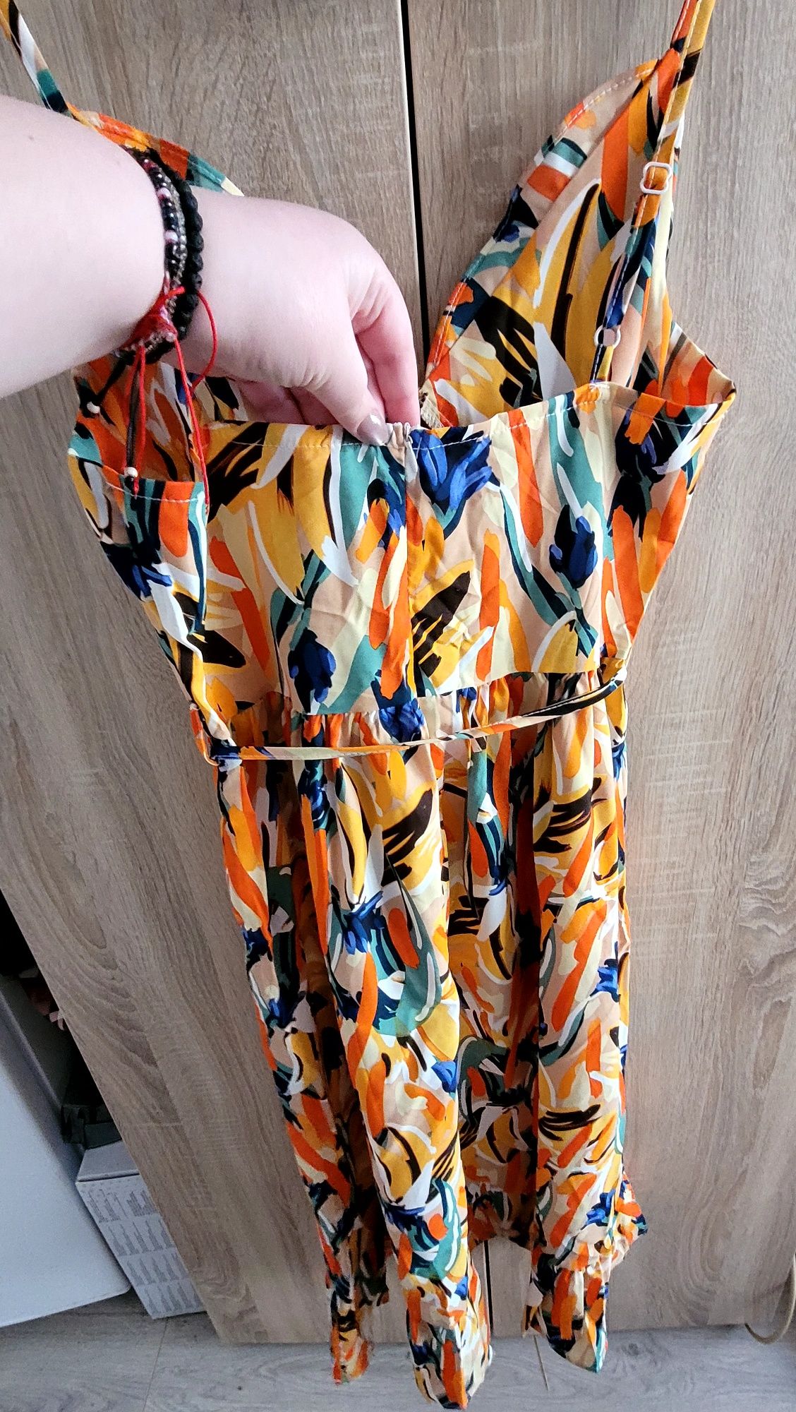 Rochie imprimeu colorat L