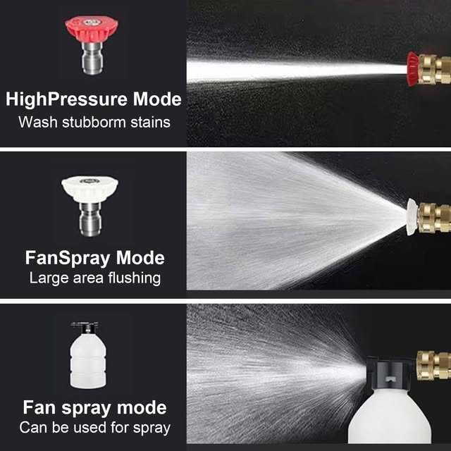 Aparat de spălat cu presiune fără fir, max. 35 bar, cu 2 baterii