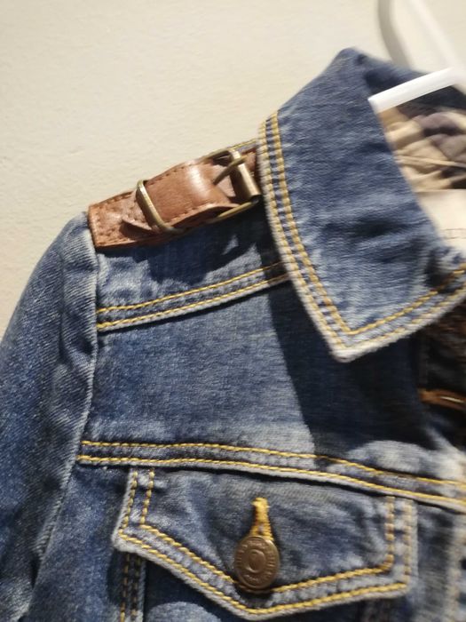 Geaca burberry originala denim pt fetite de 5anill
