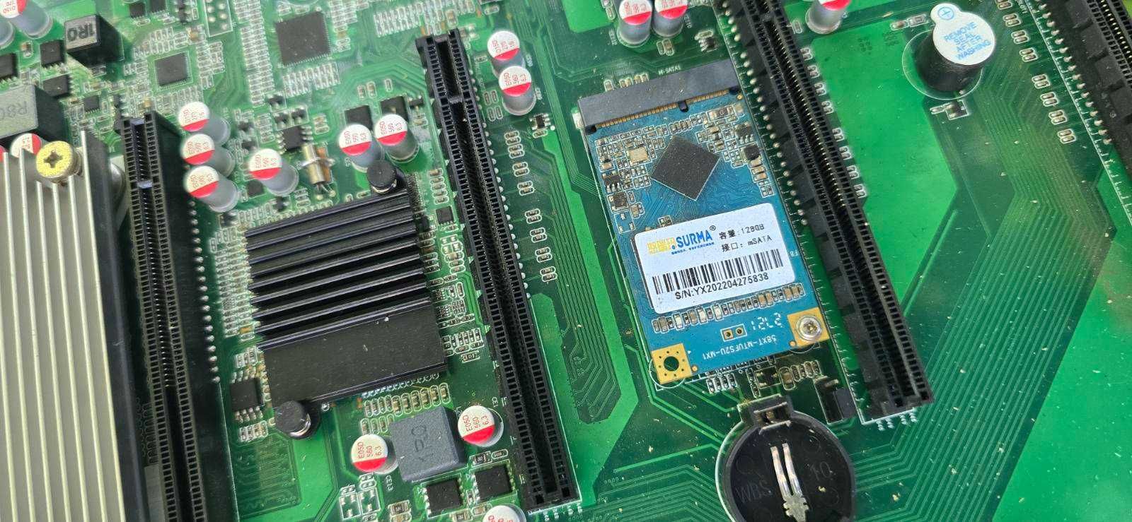 Дъно с 9 PCI-Express слота РАМ и 2 XEON процесора включени топ сделка!