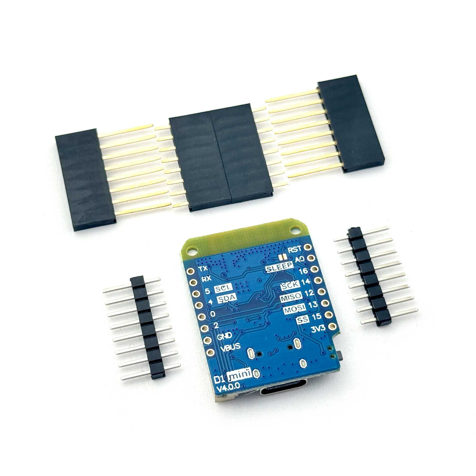 Wemos D1 Mini V4.0 (ESP8266 + 4MB flash) – Wi-Fi модуль для IoT