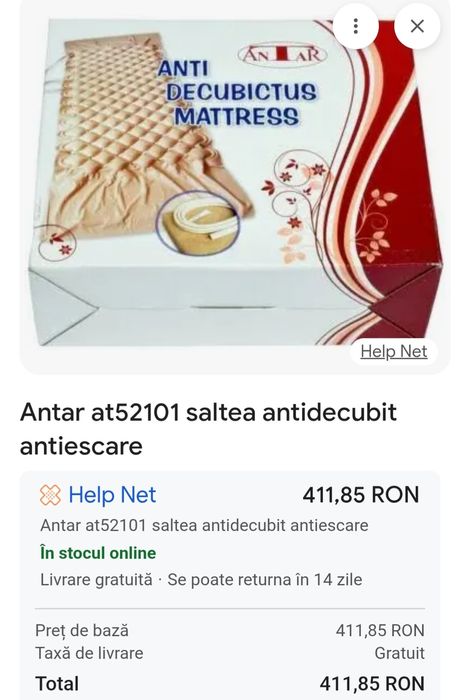 Vând saltea antiescare Antar