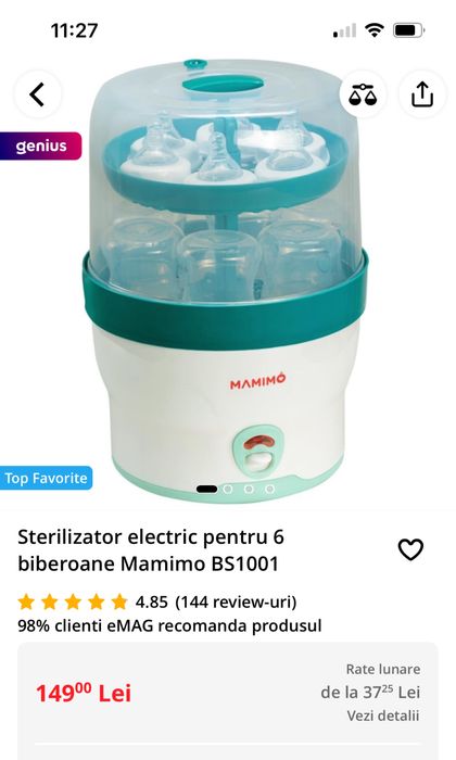 Sterilizator biberoane Mamimo