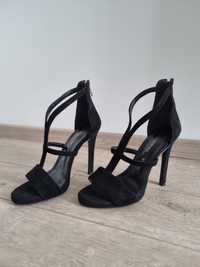 Sandale negre, piele naturala, Enzo Bertini