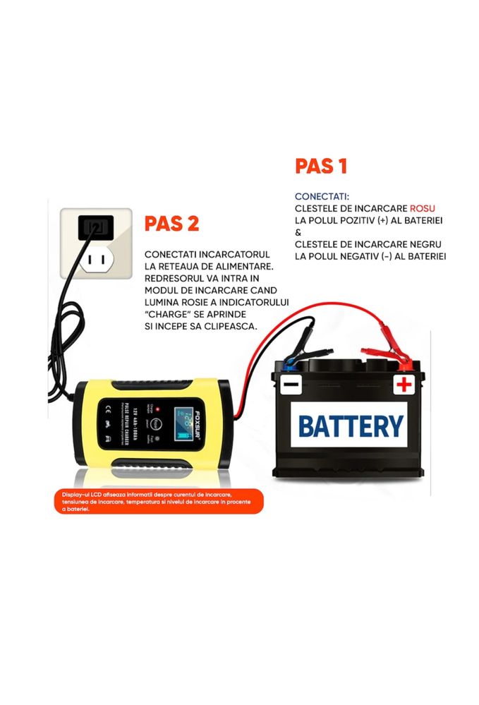 Redresor smart, nou, incarcare direct pe masina