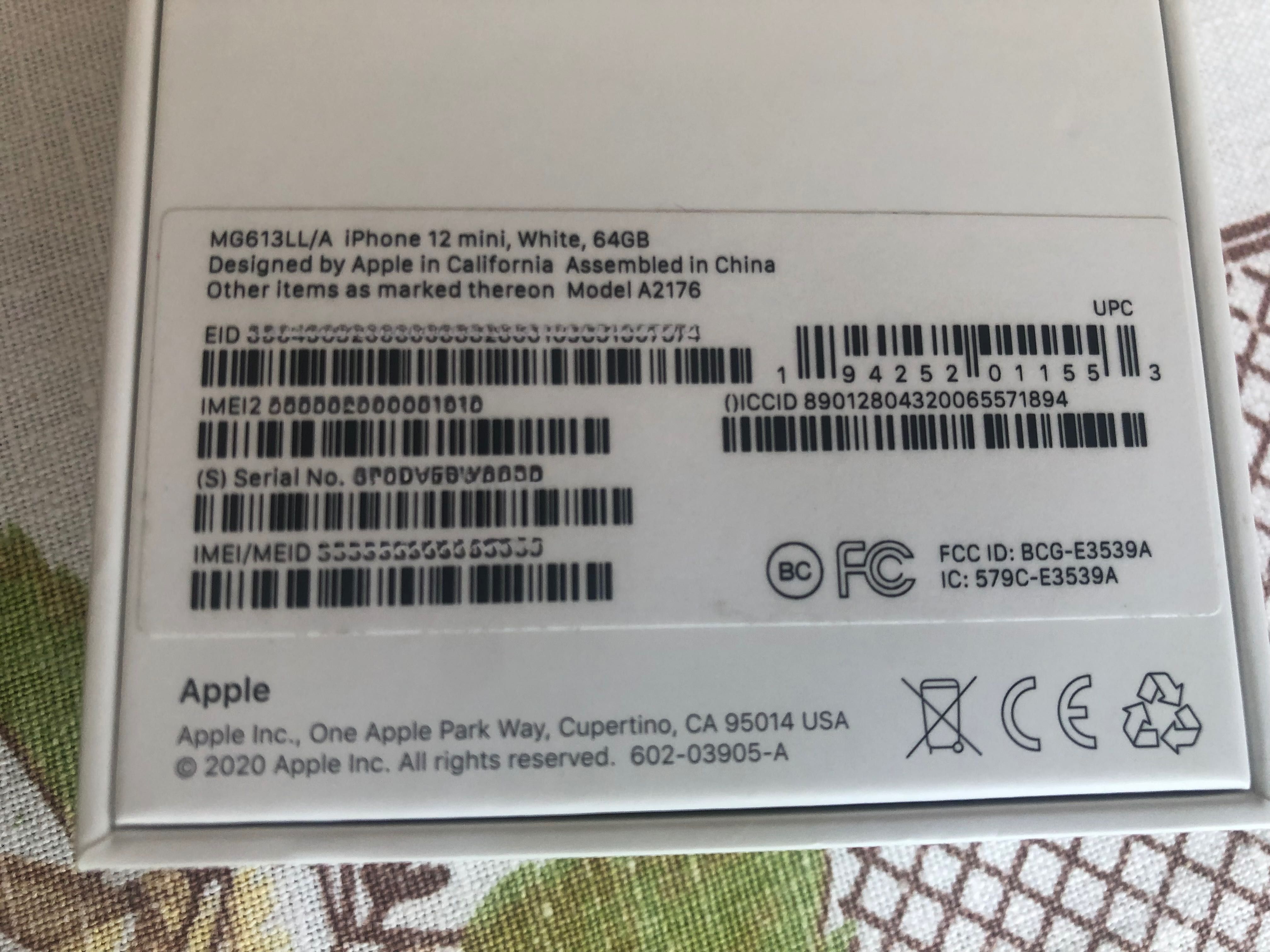 iPhone 12 mini 64GB бял