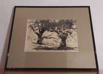 Tablou Stefan Popescu |Peisaj| Lucrare romaneasca veche