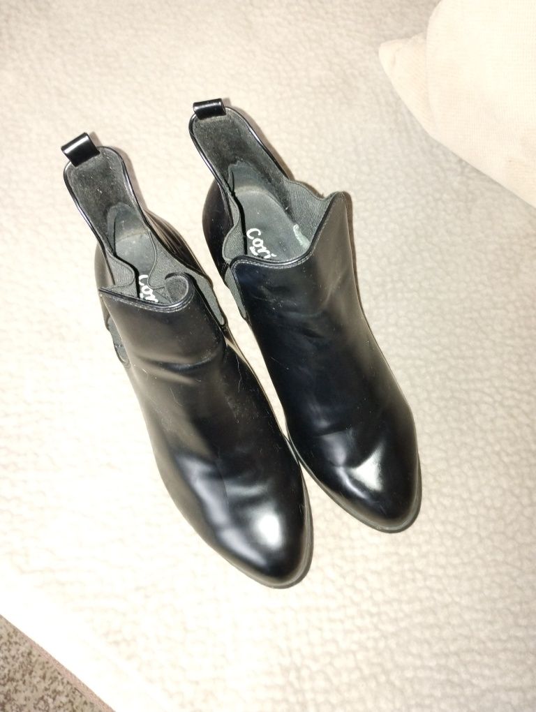 Ghete negre imitație piele