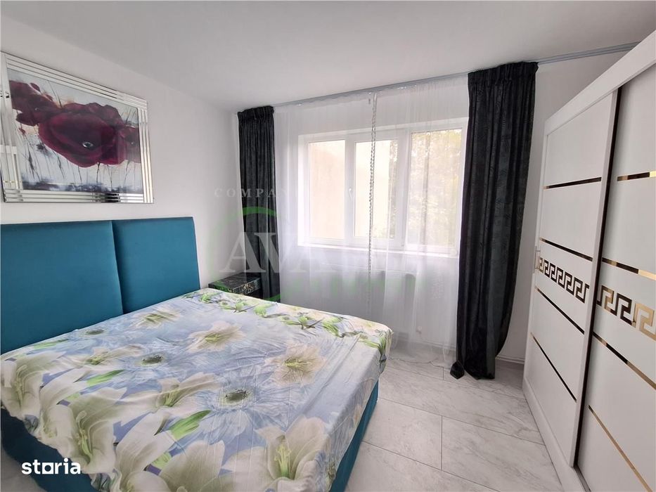Apartament 3 camere renovat si mobilat, etaj 2- Banca Nationala-Bacau
