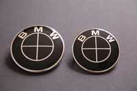 Stema sigla emblema BMW capota/portbagaj Full Black