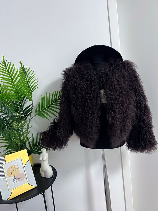 Blană naturală de oaie mongoleză