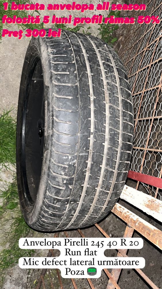 2 Anvelope pirelli+2 anvelope good year Run flat R 20 preturi pe poze