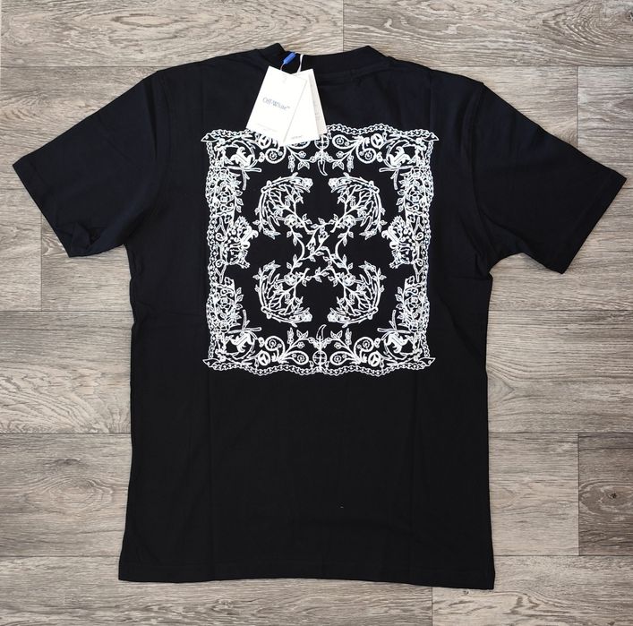 Мъжка детска тениска фланелка Off White блуза 100% памук 2024