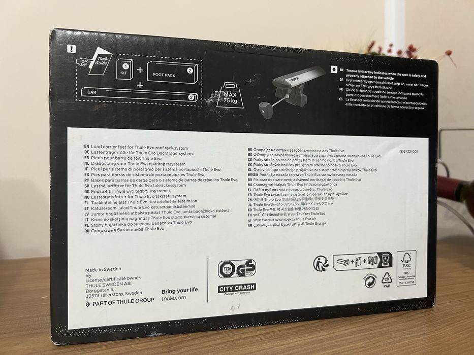 Picioare de prindere Thule Evo Flush Rail 710600