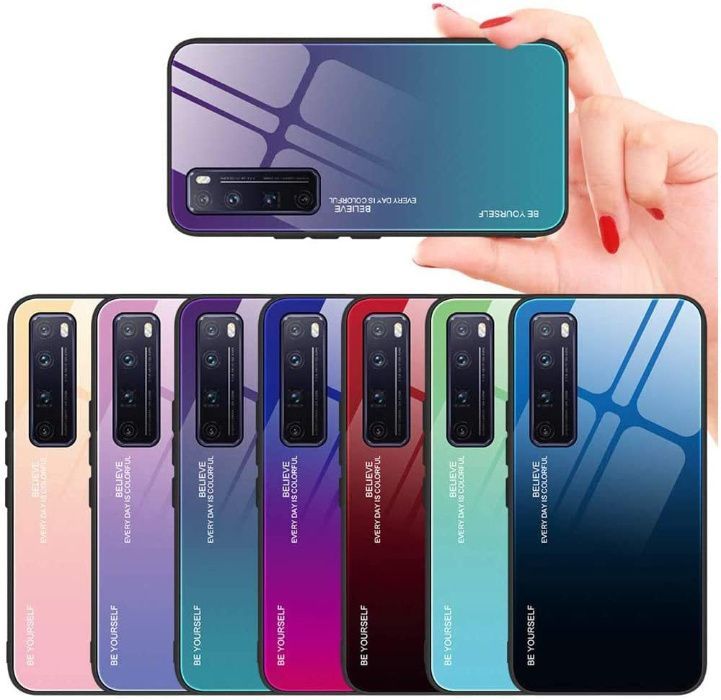 Husa Gradient din sticla pentru Huawei P40 Lite 5G