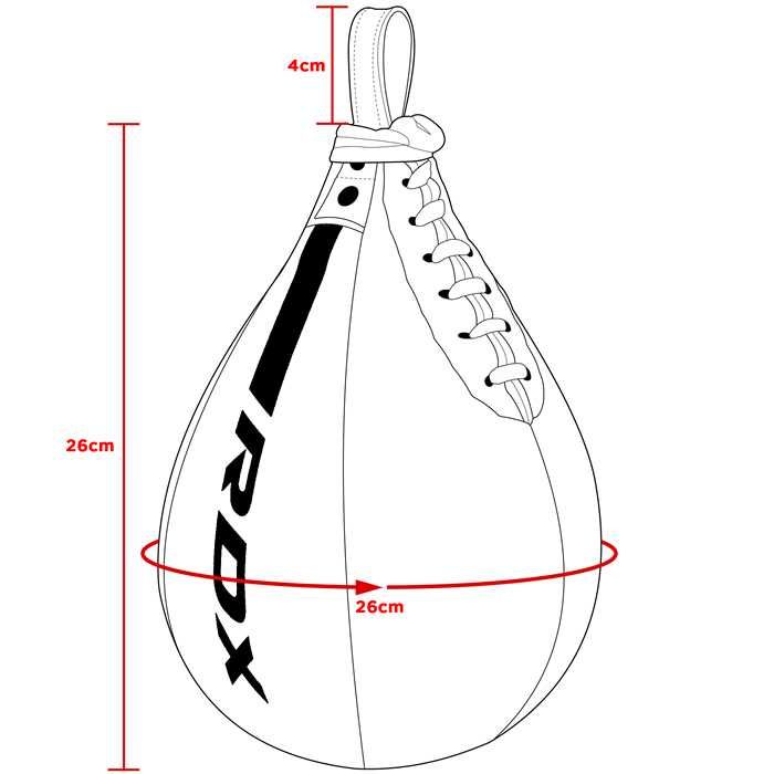 Бърза Боксова Круша RDX F6 Speed Ball Black, Боксов Чувал