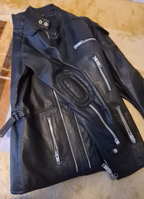 Geaca moto din piele naturala