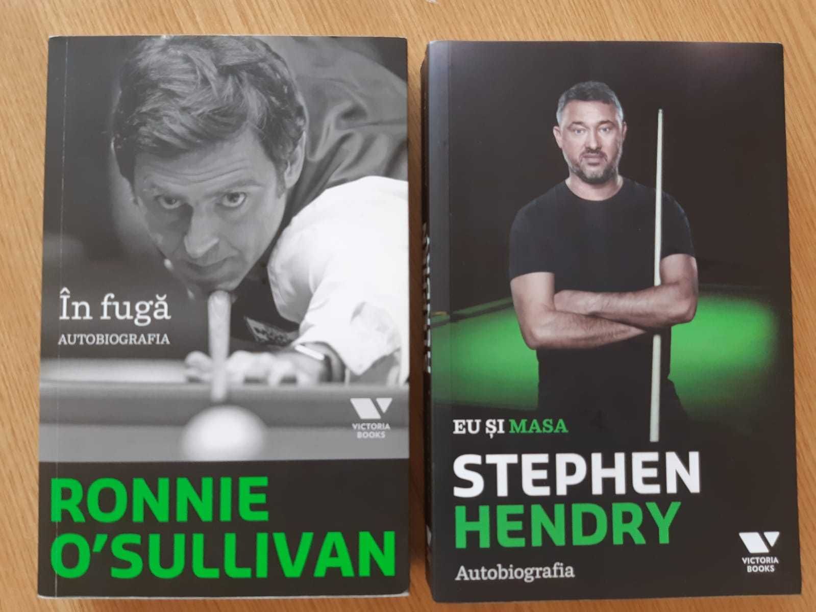 autobiografii Ronnie O'Sullivan si Stephen Hendry