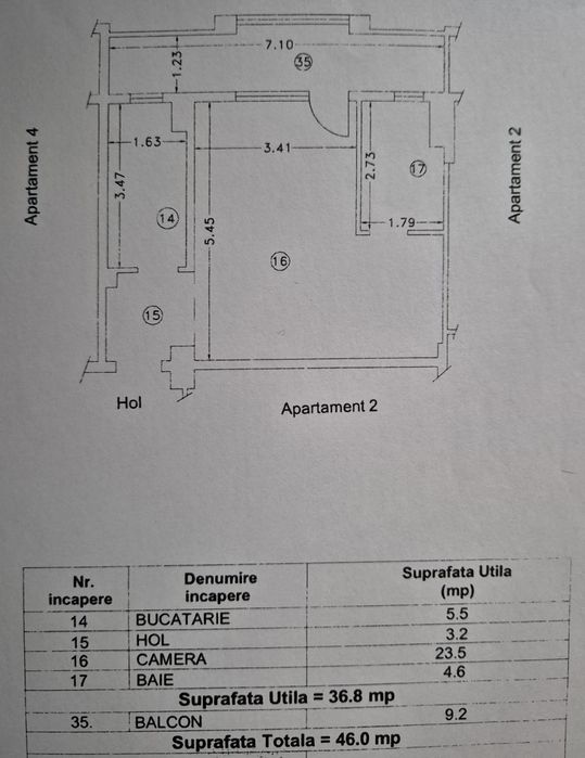 Studio 46 mp | Bloc Nou 2022 | Etaj 1 | Central Constanța | 94.000 EUR