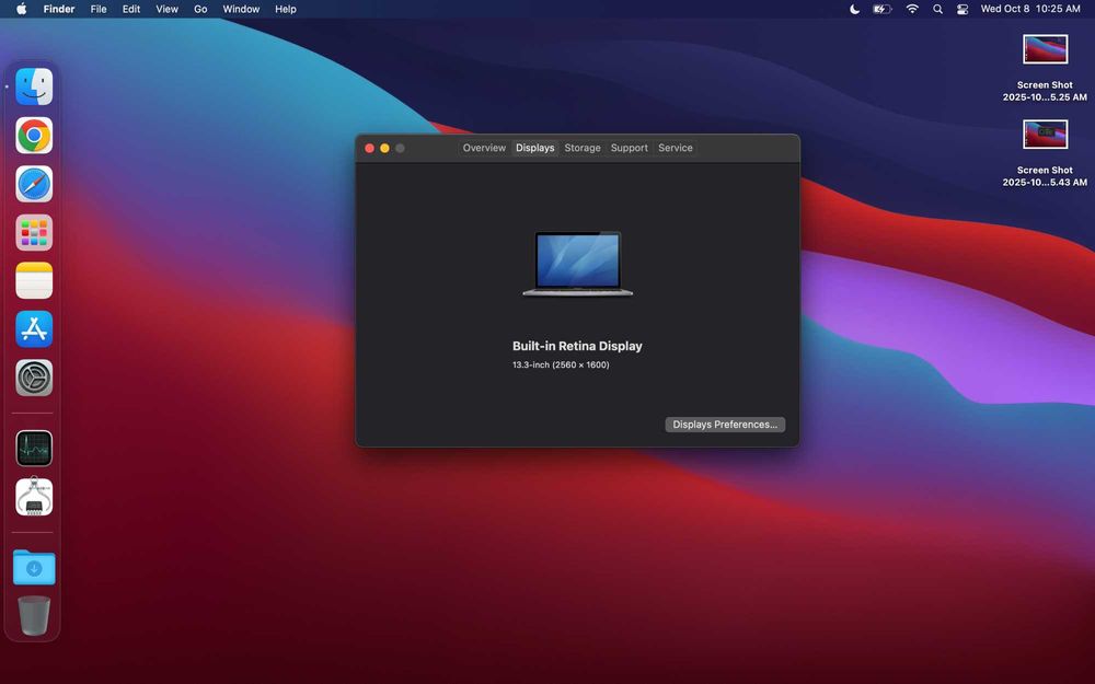 MacBook Pro 13inch 2017 8gm ram 250 GB HDD