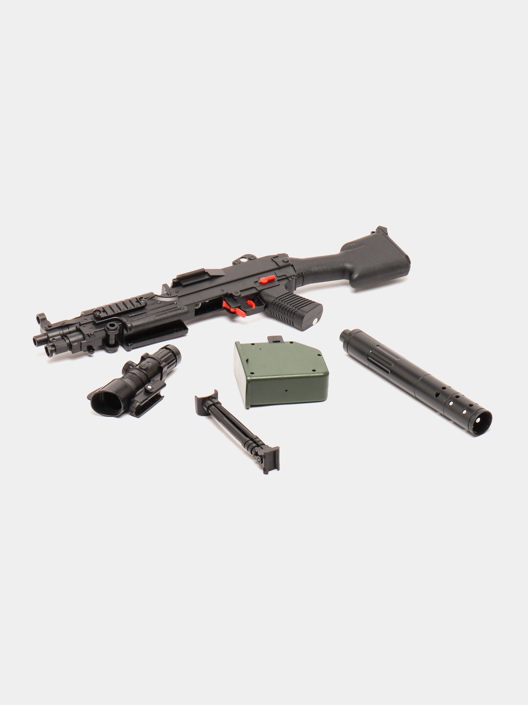 Игрушечный Пулемёт M249 с аккумулятором для автоматической стрельбы