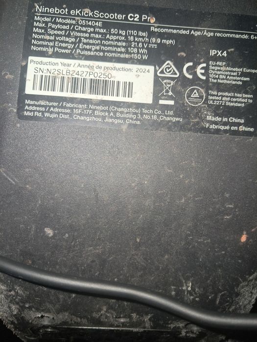 Vând trotineta electrica ninebot copiii