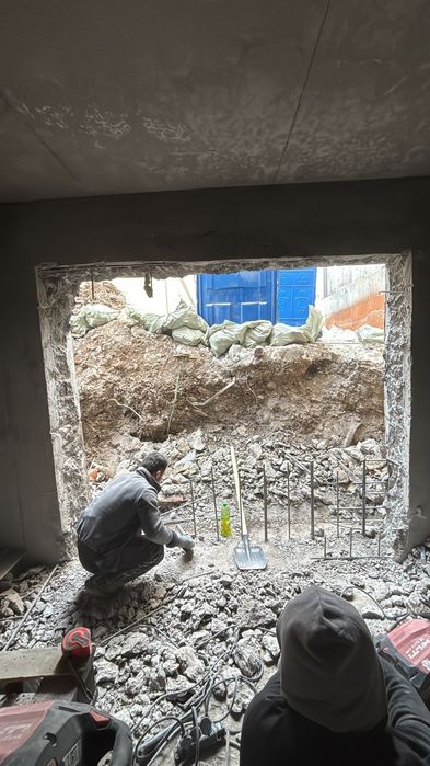 Демонтажные работы, демонтаж стен, бетона