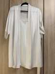 Set rochie/ neglijeu si halat/ chimono din satin alb