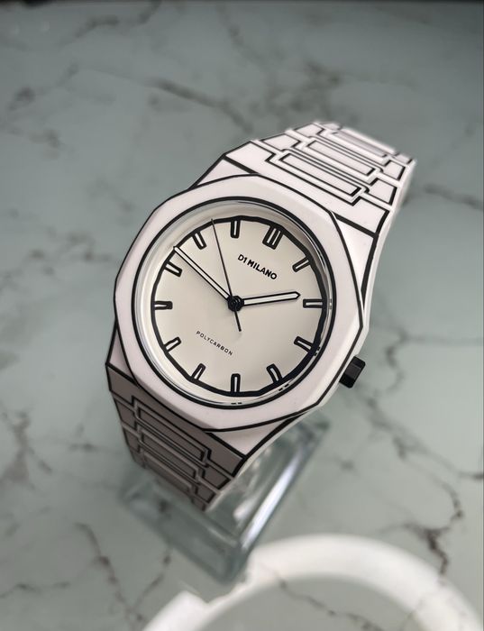 Ceas D1 Milano White Sketch