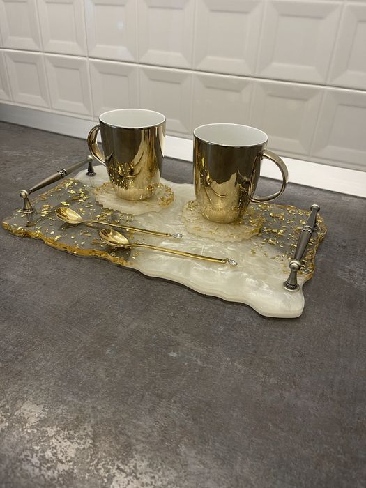 Set Tavă de servire din rășină