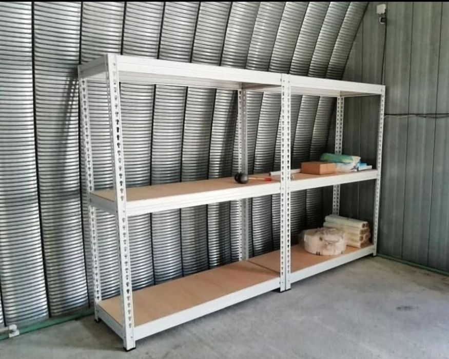 Среднегрузовой стеллаж полка металлическая складская