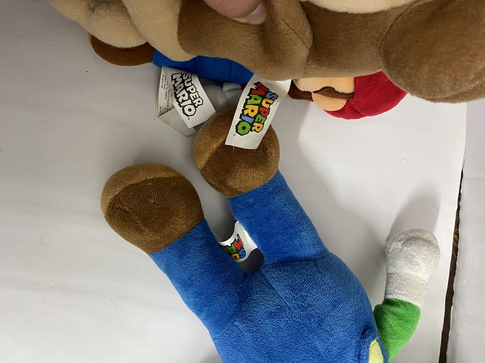 SUPER MARIO lot 3 jucării din pluș SUPER MARIO LUIGI maimuta 23-35 cm