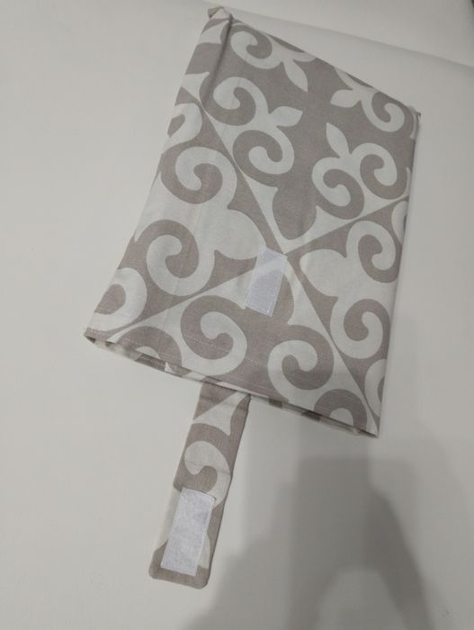 Сыпыра комплект в нежном бежевом цвете с орнаментом