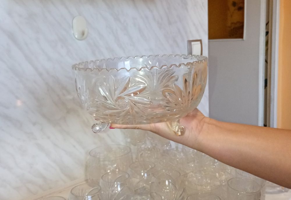 Кристал - всякакви видове чаши,купи,фруктиери