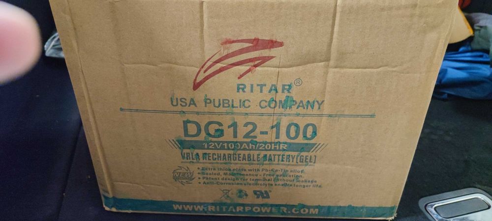 Оловна гелова батерия RITAR (DG12-100), 12V, 100Ah