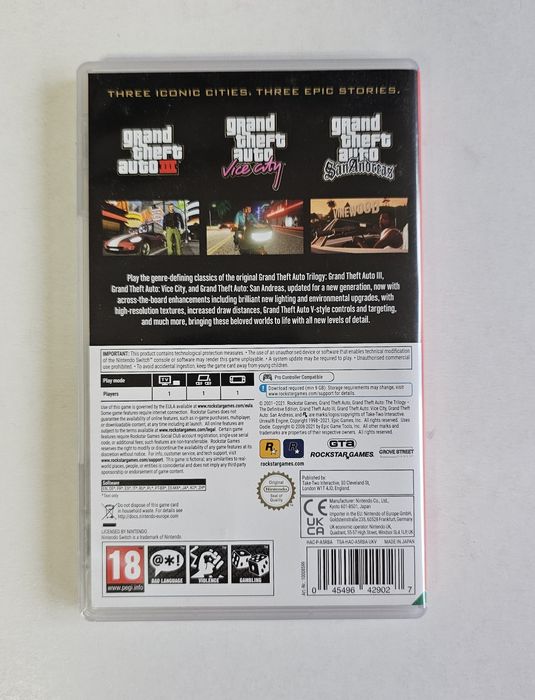 Joc GTA the Trilogy Nintendo Switch