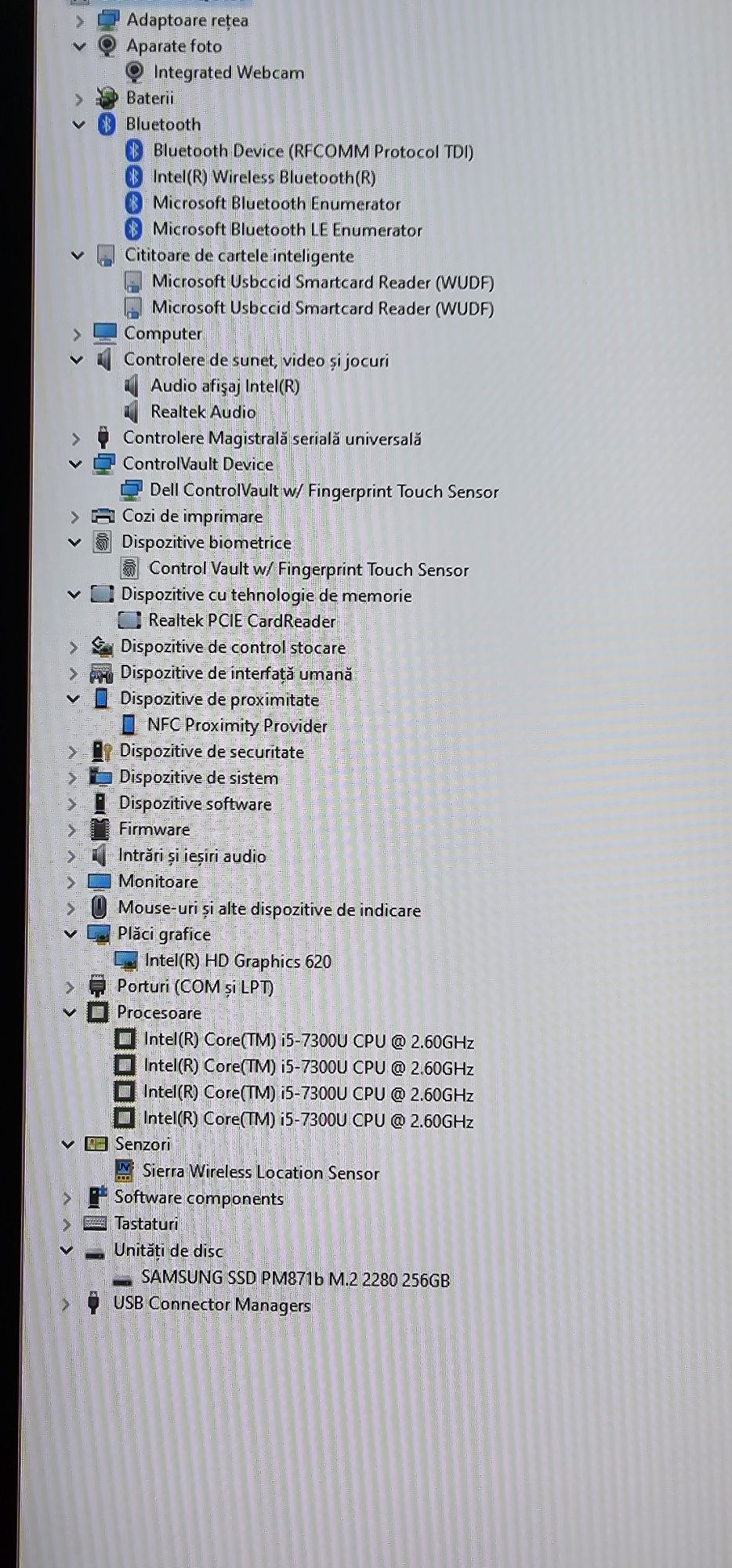 Laptop Dell Latitude 7290 i5-7300U, 16GB ram, 256GB m.2 fara display