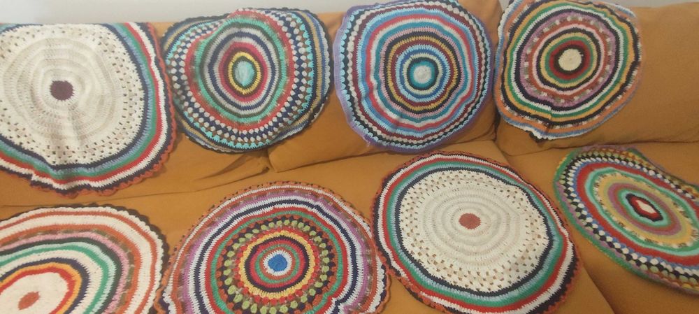 Set 8 covorașe crosetate manual