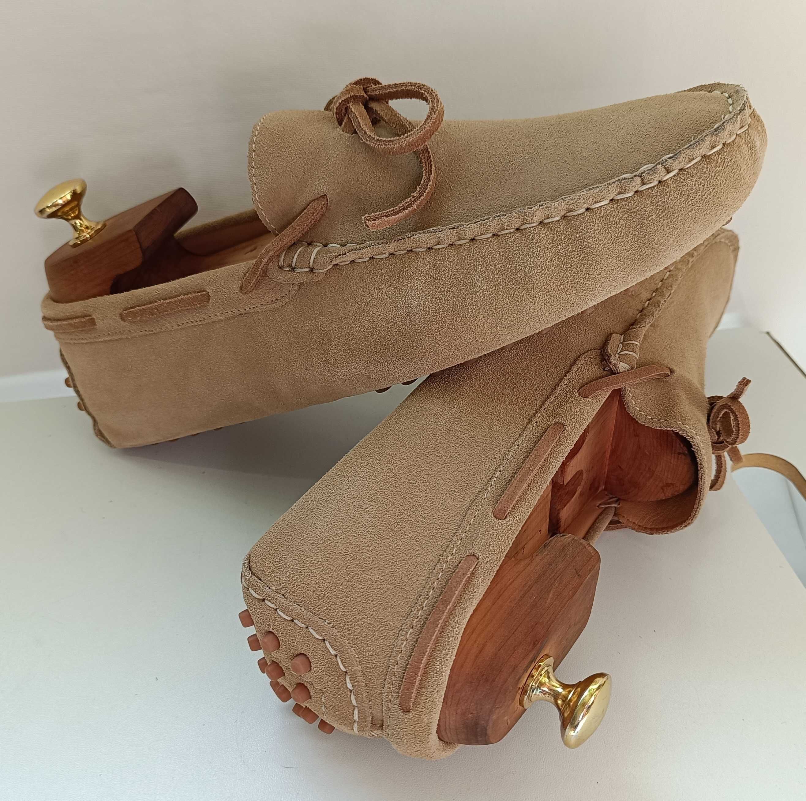 Pantofi loafer 42 mocasini lucrati manual John Scott NOI piele natural