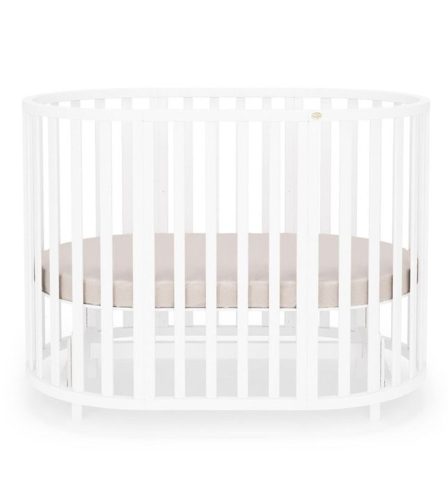 Altek Invest Детско легло Angelo Transformer кръгло/овал 7в1 Бял