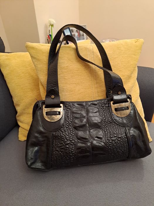 Чанта от естествена шагринирана кожа!