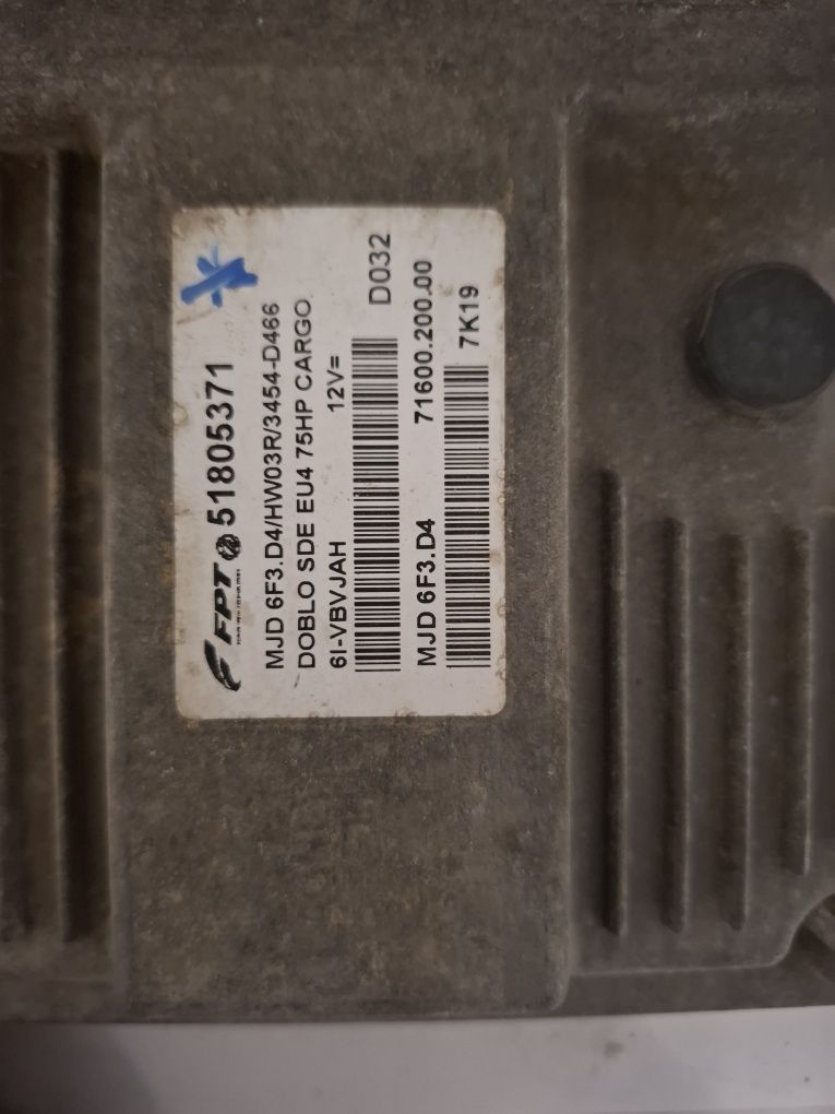 Calculator ECU Motor Fiat Punto / Grande Punto Doblo 1.3 jtd diesel