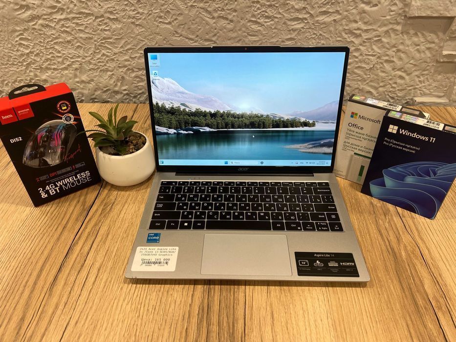 Ноутбук бизнес-класса Acer Aspire Lite 14 /Core i3-N300/8GB/512GB/UHD