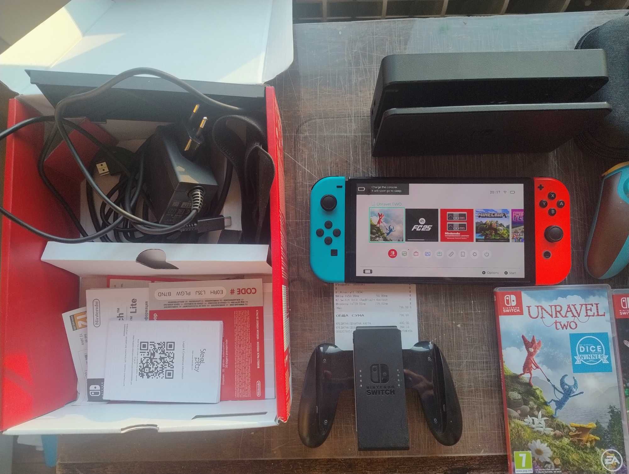 Продавам Nintendo switch OLED в гаранция
