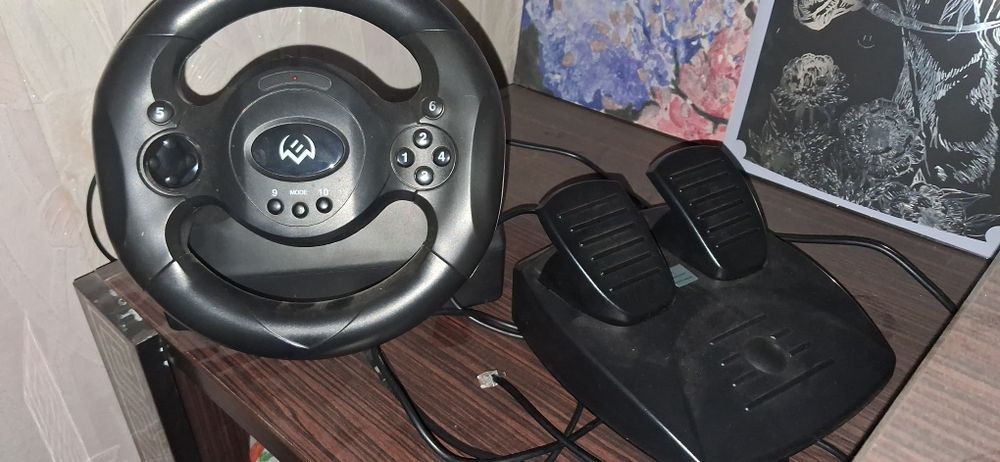 Игровой руль 180° SVEN  с педалями