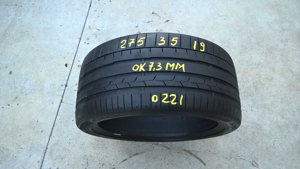 O anvelopa vara 275 35 19 continental sportcontact 6 cu 7,3 mm 2021