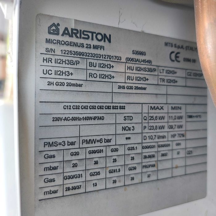 Piese de schimb centrala ARISTON MICROGENUS23 MFFI.