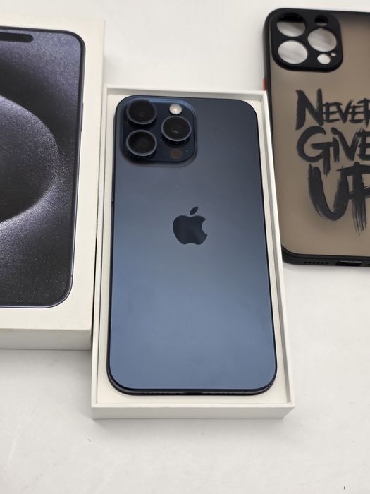 Iphone 15 pro max, Blue Titanium, 256gb, IREPROSABIL